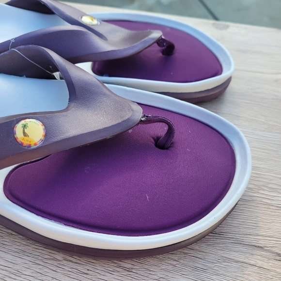 Men's Hawaiian Jellys Slide Thong Flat Sandals Sz 8 - Picture 9 of 14